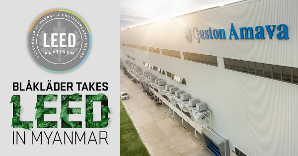 LEED-Zertifizierung f&uuml;r Fabrik in Myanmar. Produktionsst&auml;tte auf h&ouml;chstem nachhaltigem Standard. (Grafik &copy; AB Bl&aring;kl&auml;der)